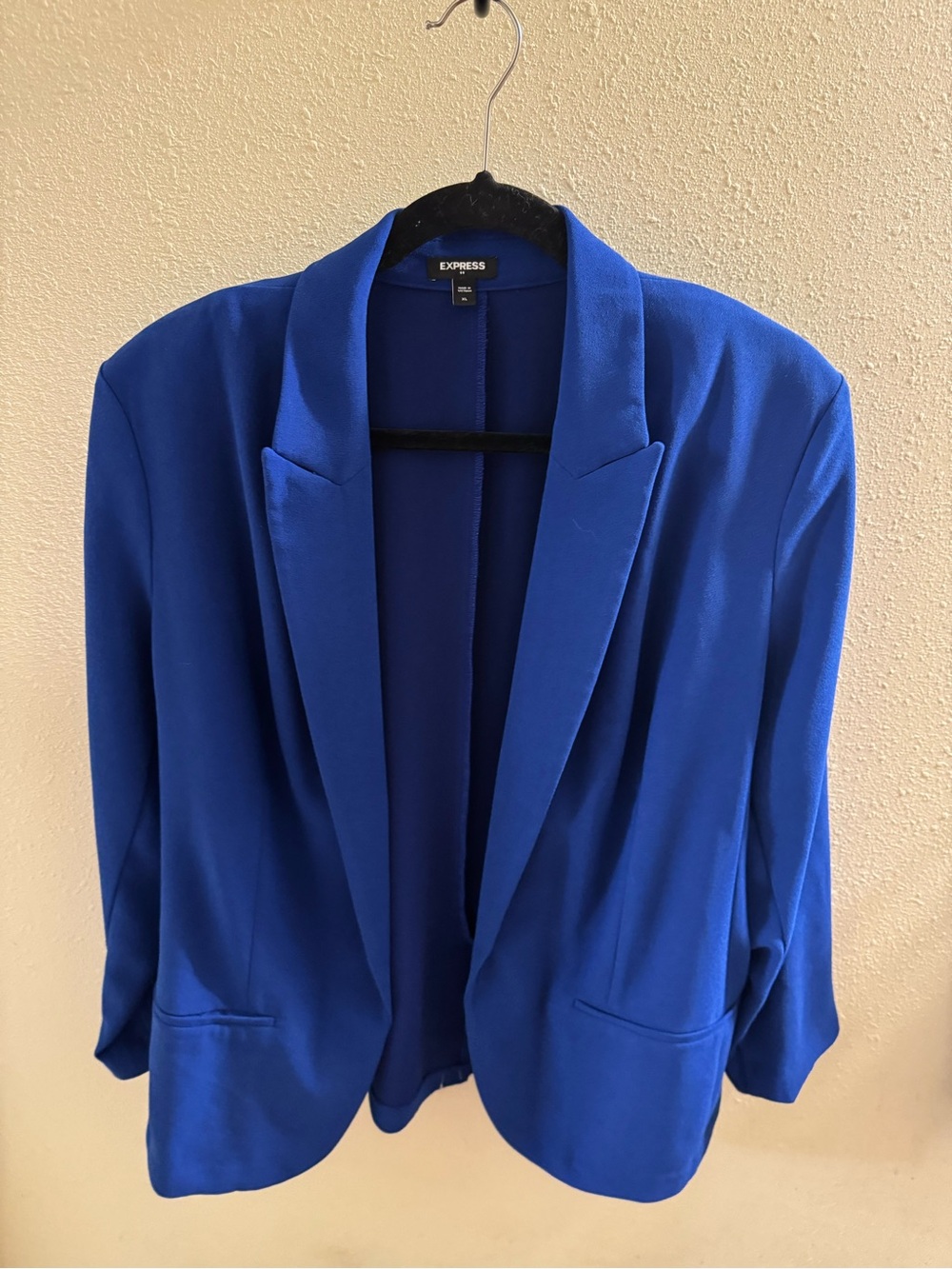 Express Women’s Electric Blue Open-Front Blazer